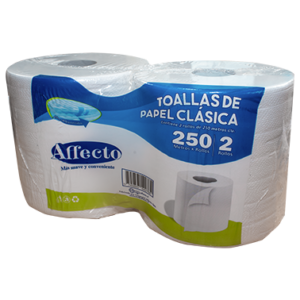 Toalla de Papel Industrial Affecto  2x250 mts